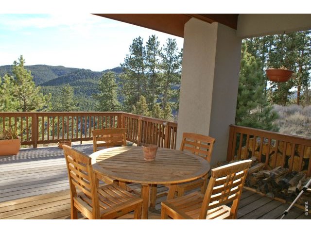 Sunny covered deck